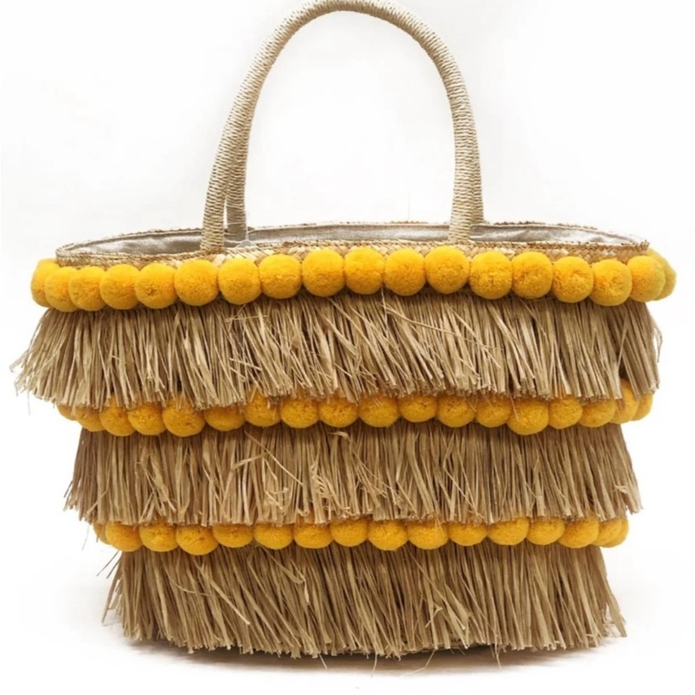 OLIVIA  STRAW TOTE
